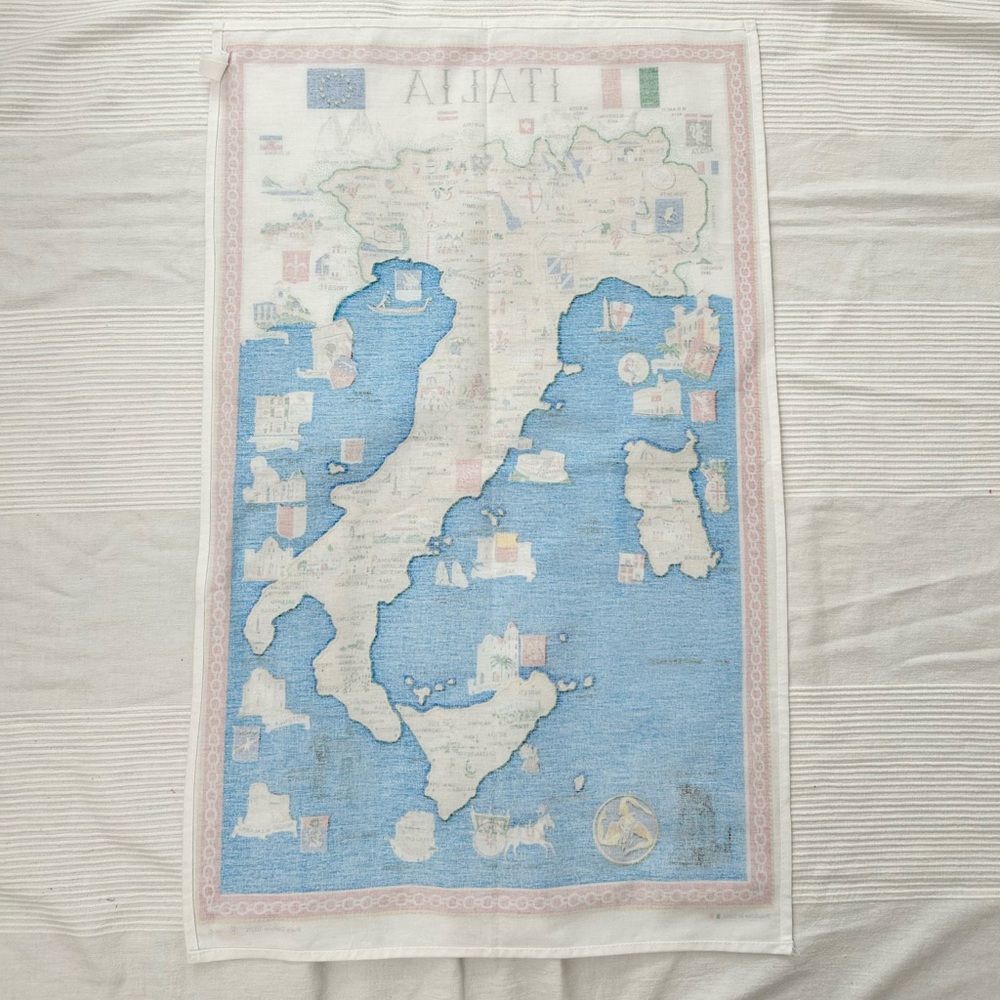 Italy Map Tea Towel - Picture 4 of 6